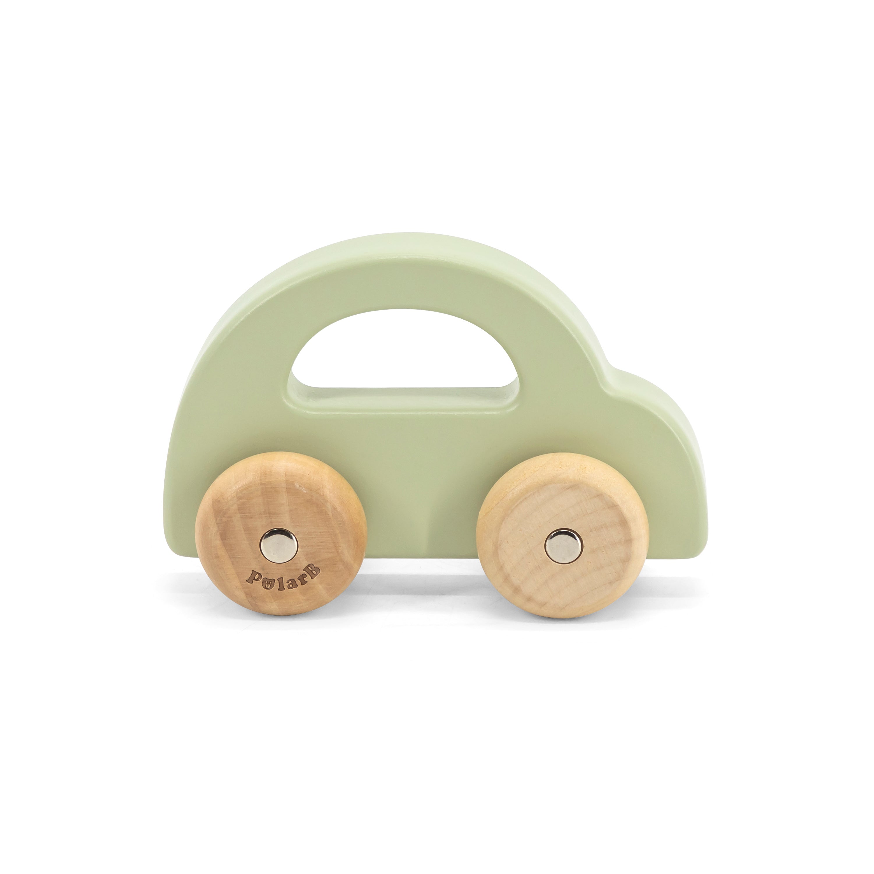 Autito de Madera Beige – Juguete Clásico para Niños