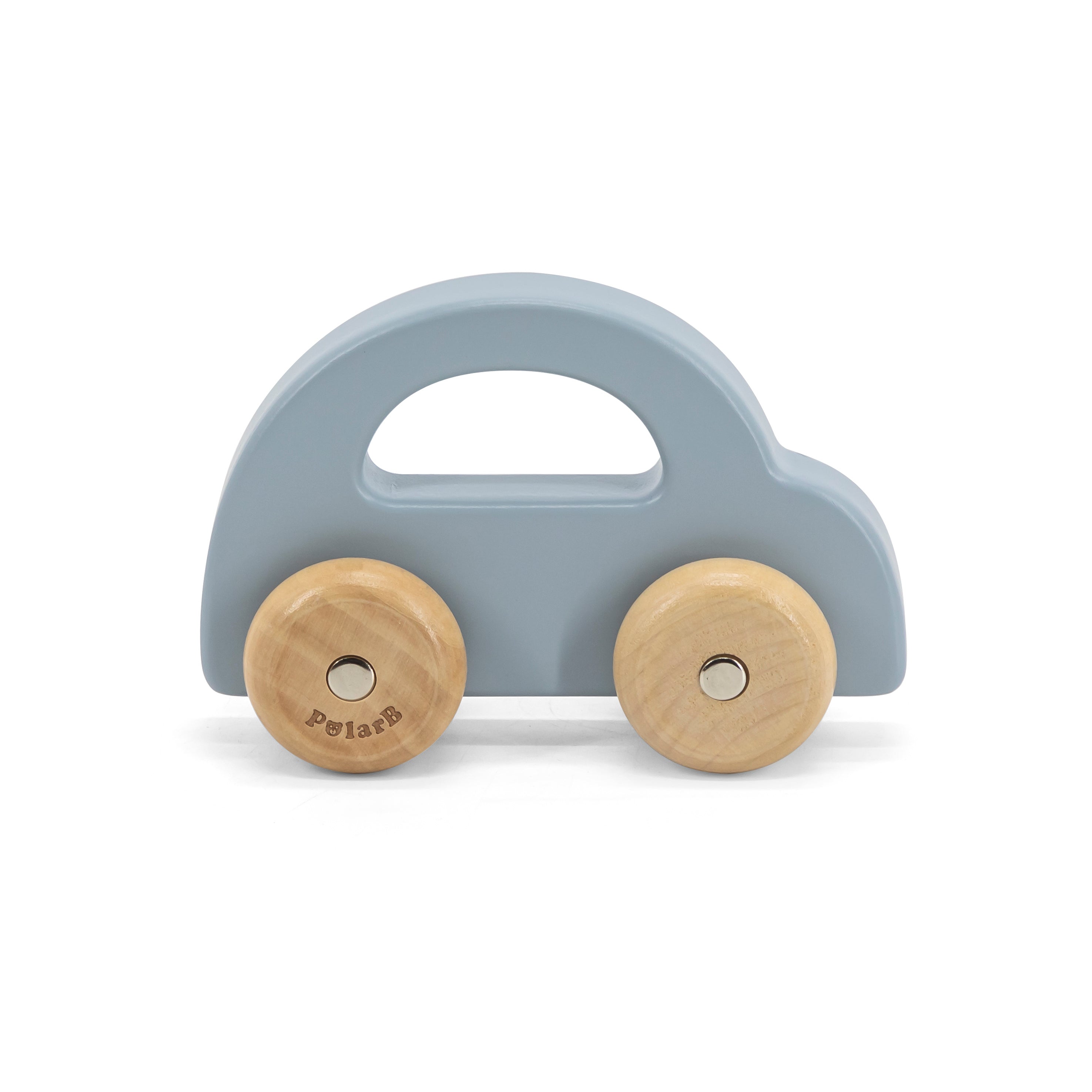 Autito de Madera Beige – Juguete Clásico para Niños