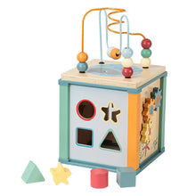 Cubo Didáctico de Madera Multifunción 5 en 1