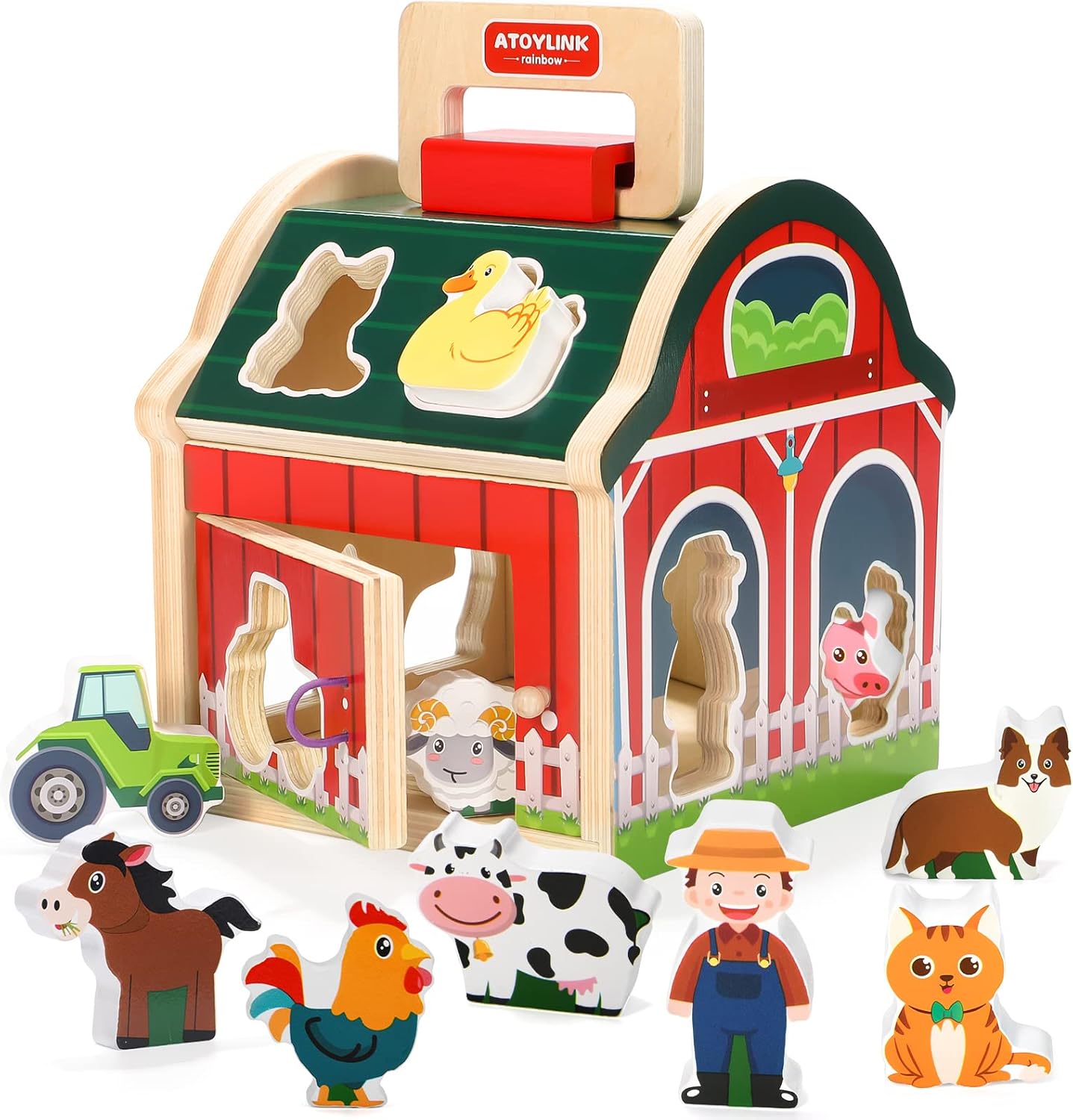 Granero de Madera con Personajes Encastrables