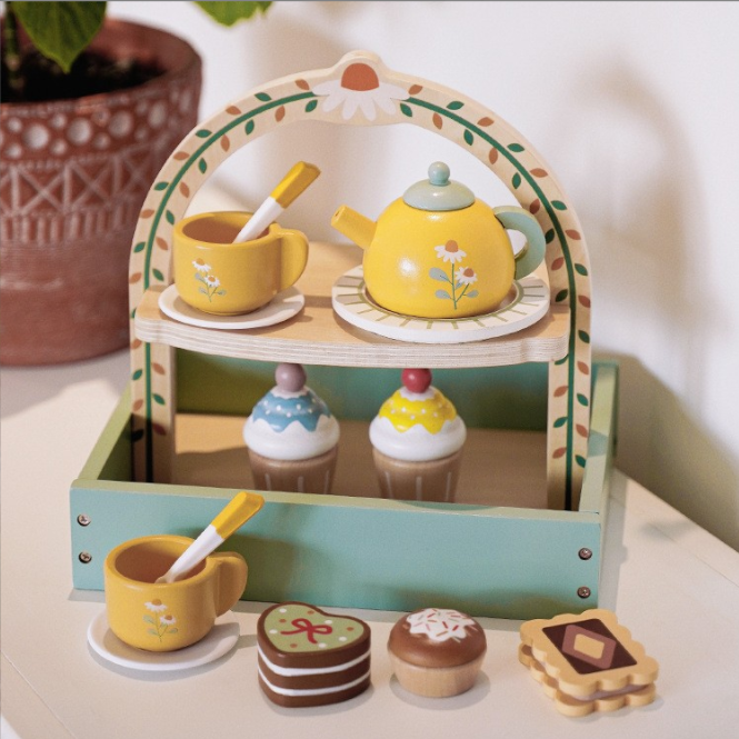 Juego de Té y Pastelería en Soporte 2 Niveles - imagen 3