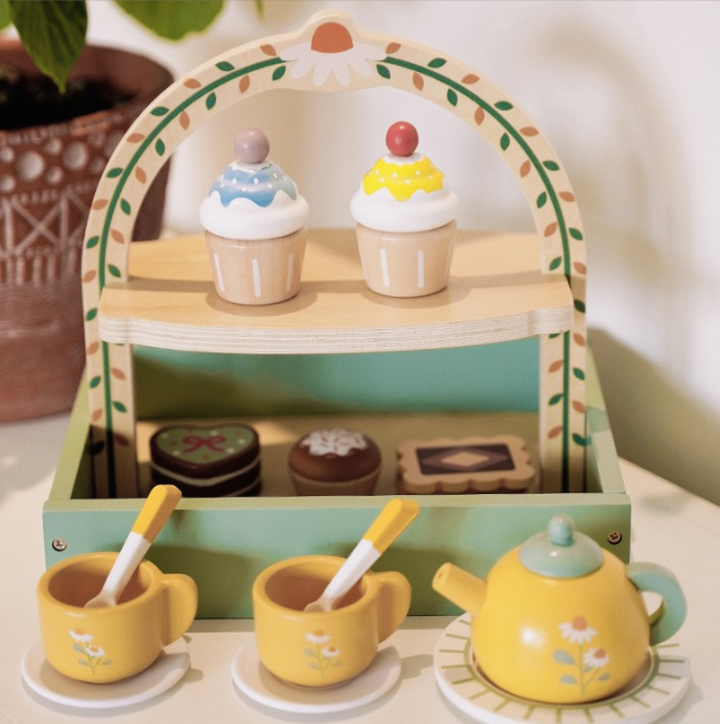 Juego de Té y Pastelería en Soporte 2 Niveles - imagen 2