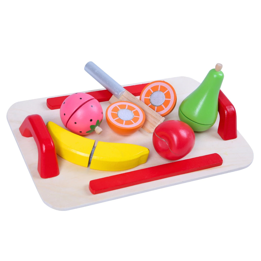 Set de Frutas Imantadas – 12 Piezas con Bandeja y Cuchillo