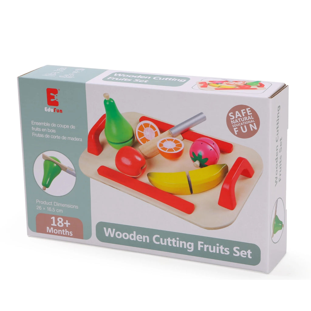 Set de Frutas Imantadas – 12 Piezas con Bandeja y Cuchillo